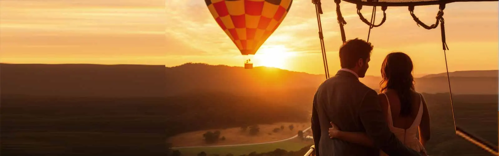 Couple in Hot Air Baloon